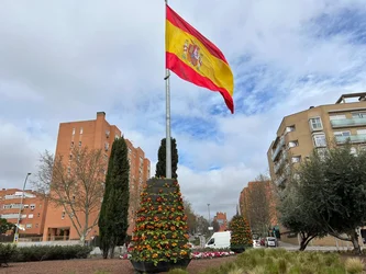 Estado actual del interior de la rotonda.