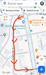 Calles afectadas y sentido propuesto 