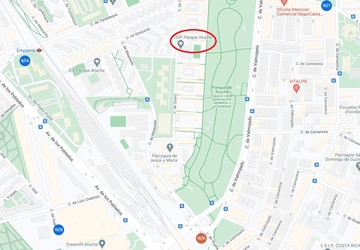 Estaciones de Bicimad más cercanas al CEIP Parque Aluche 